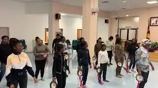 Tambourinaires armée du salut poste des Lilas, en répétition 5