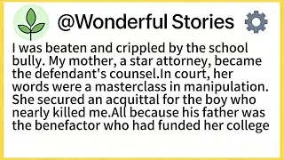 I was beaten and crippled by the school bully. My mother, a star attorney, became the defendant's