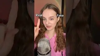 Real or Fake🩷 #asmr #tingles #visualtingle #asmrtriggers #relax