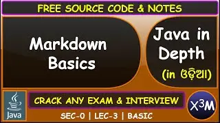 Java Odia | Markdown Basics | SEC 0 | LEC 3