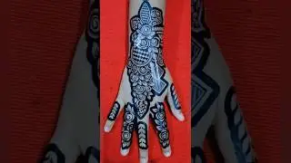 tried affordable mehndi sticker first time for order contact6200997962@henna_by_afshu#stencil#mehndi