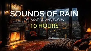 Sounds Of Rain And Thunder - Rain Sounds For Sleeping - ASMR - Relaxation and Focus - 10 Hours