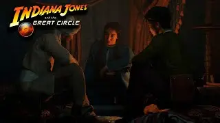 Indiana Jones and the Great Circle 23. Проникновение в кабинет Фосса и записка из ящика.