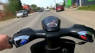 Скутер CITY PG. Тест-драйв. Как ездит китайская Веспа.