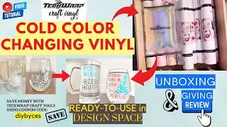 How To Make Color Changing Glasses & Mugs | TeckWrap Craft | Unboxing | Review | READY-TO-USE FILE