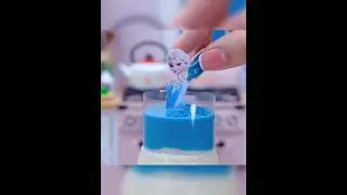 most satisfying tiny cake videos|miniature cake|Elsa cake#shortsfeed