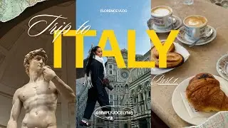 Travel Vlog: Everything I did in Florence Italy in 24hrs|My first time in Italy 🇮🇹|PART 1