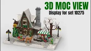 Winter Village - Display for set 10275 - Elf Club House | Lego MOC
