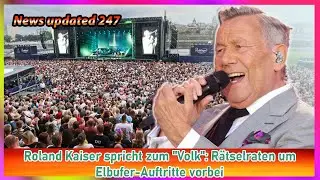 Roland Kaiser spricht zum Volk R&auml;tselraten um Elbufer Auftritte vorbei