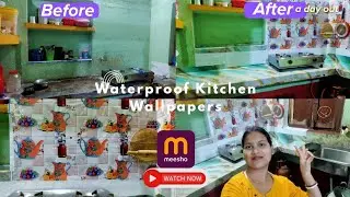 Kitchen Wallpaper With 💦Waterproof|Home Decor|Wallpaper Sticker For Home