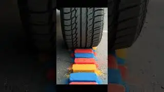🎯 Crushing Crunchy & Soft Items Under car | Perfect Sensory Crush#shortfeed #viralasmr
