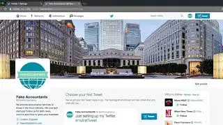 Editing the settings on your Twitter account