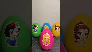 Princess Disney Surprise Colored Eggs Part 3 #princessdisney #disney #surprise #asmr #unboxing #cute