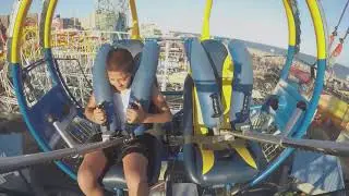 Luna Park in Coney Island slingshot   (passed out)