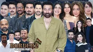 Border 2 Movie Success Party | Sunny Deol,Varun Dhawan,Sonam,Ahan,Medha,Anya