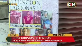 Capturan a descuidistas que robaron comercio del Mercado 4