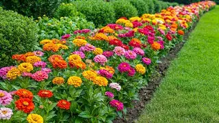 Красочная садовая дорожка 🌸 Умиротворяющий цветочный пейзаж, расслабляющий ум и снимающий стресс ...