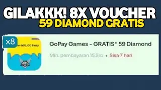 GILAKKK! 8X VOUCHER 59 DIAMOND GRATIS EVENT CAST BACK 100% GOPAY ANNIVERSARY 9TH MLBB 2025