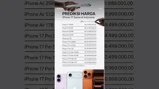 Prediksi Harga Resmi iPhone 17 Series di Indonesia #iphone17 #hargaiphone17