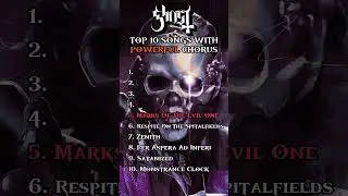 GHOST Top 10 POWERFUL chorus songs #ghostband #rock #metal