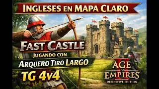 Age Of Empires 2 Multiplayer Gameplay Partida Ranked 4v4 Mapa Claro Jugar a ganar con Ingleses