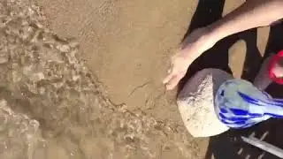 Smoking shisha on beach