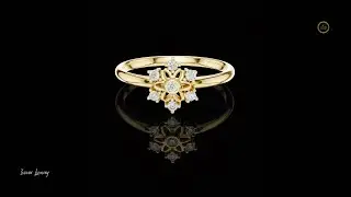 Floral Starburst Cluster Ring #ivevar #usa #ring #jewelry