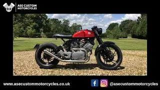 Snapshot summary - Yamaha Virago XV750 - Cafe racer/ bobber custom bike build