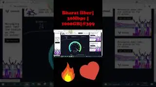 #shorts | Bharat Fiber-Speed Test | BSNL Fiber Internet Speed