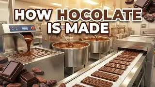 How Chocolate Is Made in U.S. Factories 🍫 | Industrial  Process.