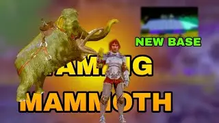 AMBER'TAMING ||MAMMOTH||AND MY NEW. BASE ||#ark #gaming #arkmobileindian