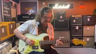 Vintage V6 Thomas Blug Signature Electric Guitar ~ Distressed Vintage White SD 480p