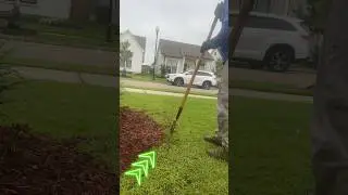 HOW TO EDGE A FLOWER BED IN 10 seconds!