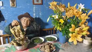 Caldo de Cuy con Hierbas Naturales de mi Huerta