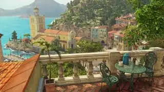 Video Game Ambience Asmr - (Hitman 6) Balcony View | Sapienza,Italy