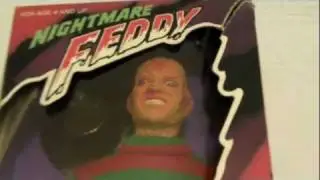 Nightmare Feddy knock-off action figure.  Unlicensed Nightmare on Elm Street bootleg toy.