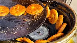 【美食發現】 寒冬必吃傳統美味｜街頭鍋盔日賣數百個，酥到掉渣太絕了！！