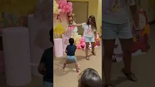 Son tries to break pi&ntilde;ata to take all the candy #shorts