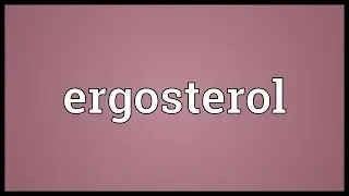 Ergosterol Meaning