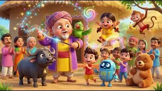 Jadugar Gopal Ki Magic Rhyme 🪄🎵 | Mithoo Tota, Bhains & Bandar | Hindi Rhymes For Kids