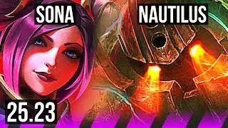 SONA & Twitch vs NAUTILUS & Jhin (SUP) | 8/3/24, 1000+ games | EUW Challenger | 25.23