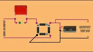 220V ac to 12v DC // AC to DC converter #electronics #diy