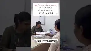 All India Rank ! :Dr. Priyanka Sehrawat, MD Medicine,DM Neurology (AIIMS Delhi) #aiimsdelhi #doctor
