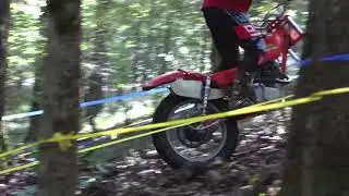 AHRMA Vintage Trials Competition - section 8 at Barber Vintage Motorcycle Festival
