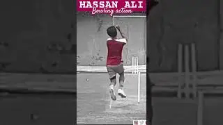 hassan ali bowling action slow motion #shorts #hassanali