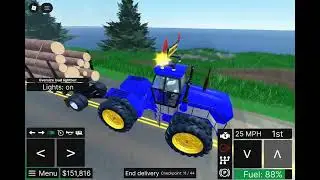 Off Roading Epic Tractor Transport Deliver logs Gameplay #21