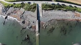 Flight over salterstown pier at Annagassan