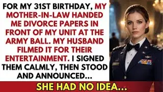 My Mother-in-Law Gifted Me Divorce Papers—She Never Expected My Revenge at the Army Ball