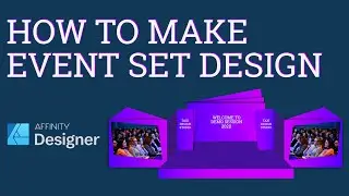 How to Design Corporate Event Set using Affinity Designer Tutorial