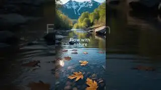 Mountain River Serenity &ndash; Peaceful Nature Scenes / Digital Nature Break
